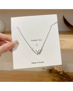 Elegant Bow Knot Bear Titanium Steel Inlay Zircon Pendant Necklace Colorza CA07830025