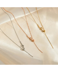 Minimalism Bead Tassel Stainless Steel Plating Necklace CA07830043