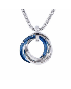 Hip-Hop Geometric Pendant Square Pearl Chain Plating Necklace CA07830077