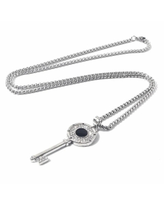Modern Style Simple Style Animal Plating Zircon Pendant  Stainless Steel Necklace Colorza CA07830089