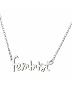 Non-Fading Letter Titanium Steel Plating Necklace CA07830138