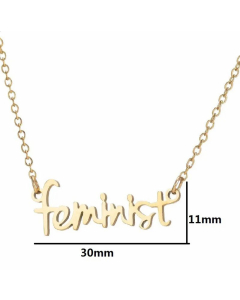 Non-Fading Letter Titanium Steel Plating Necklace CA07830138