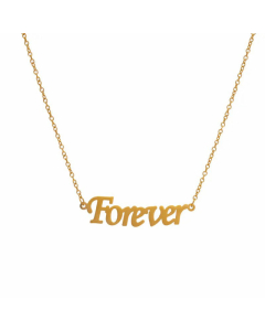 Trendy Letter Titanium Steel Plating Necklace CA07830144