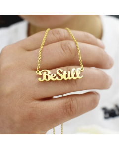 Daily Style Letter Pendent Titanium Steel Plating Necklace CA07830151