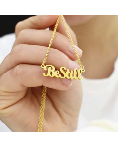 Daily Style Letter Pendent Titanium Steel Plating Necklace CA07830151