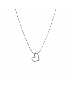 Minimalism Hollow Out Heart Shape Pendent Titanium Steel Plating Necklace CA07830152