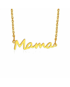 Minimalism MAMA Letter Pendent Stainless Steel Plating Necklace CA07830153
