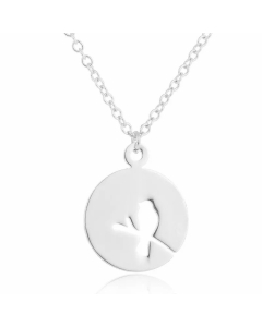 Casual Rabbit Bird Fishtail Pendent Titanium Steel Plating Necklace CA07830186-Steel Color-01