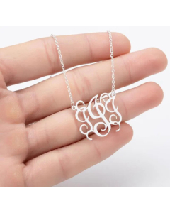 Minimalism Letter Pendent Stainless Steel Plating Necklace CA07830192-Steel Color-I