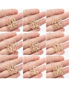 Minimalism Letter Pendent Stainless Steel Plating Necklace CA07830192