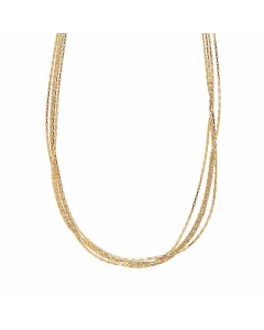 Multi-Layer Fine Snake Bone Chain Solid Color Titanium Steel Necklace CA07830194