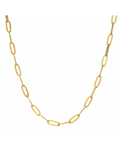 Basic Solid Color Hemp Flowers Chain Titanium Steel Plating Necklace CA07830197