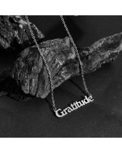 Fashion Letter Pendent Stainless Steel Necklace CA07830199