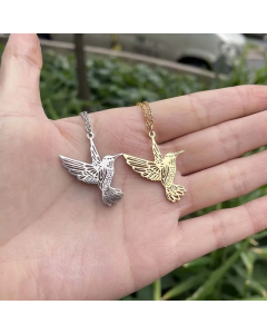 Fashion Eagle Penden Stainless Steel Plating Sweater Chain Necklace CA07830201