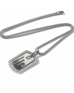 Modern Style Planet Lightning Inlay Rhinestones Pendant Sweater Chain Stainless Steel Necklace 1 Piece 