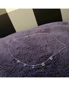 DIY Letters With Chain Plating Stainless Steel Necklace CA07830224