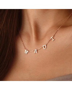 DIY Letters With Chain Plating Stainless Steel Necklace CA07830224