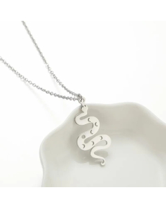 Cute Animal Plating Pendant Stainless Steel Titanium Steel Necklace CA07830277-Steel Color-01