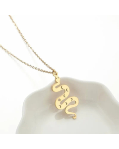 Cute Animal Plating Pendant Stainless Steel Titanium Steel Necklace CA07830277-Gold Color-01