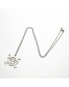 Casual Skull Pendant Stainless Steel Plating Necklace CA07830278