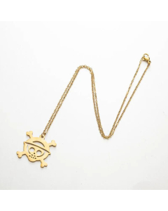 Casual Skull Pendant Stainless Steel Plating Necklace CA07830278