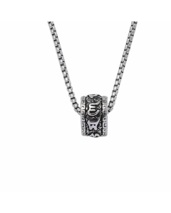 Retro Totem Pendent Titanium Steel Plating Necklace CA07830335