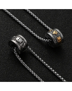 Retro Totem Pendent Titanium Steel Plating Necklace CA07830335