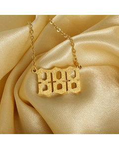 Minimalism Number Pendent Stainless Steel Plating Necklace CA07830350