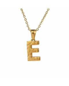 Capital Letter Pendent Stainless Steel Polishing Necklace CA07830352