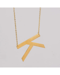1 Piece Fashion Letter Pendent Stainless Steel Plating Necklace CA07830354