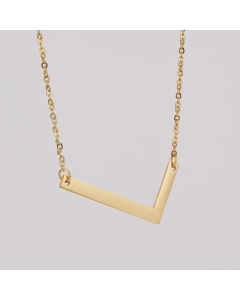 1 Piece Fashion Letter Pendent Stainless Steel Plating Necklace CA07830354