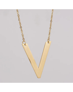 1 Piece Fashion Letter Pendent Stainless Steel Plating Necklace CA07830354