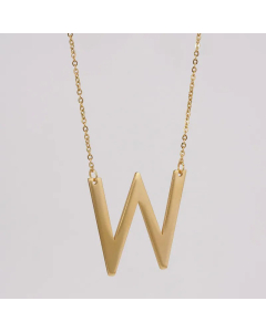 1 Piece Fashion Letter Pendent Stainless Steel Plating Necklace CA07830354