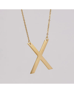1 Piece Fashion Letter Pendent Stainless Steel Plating Necklace CA07830354