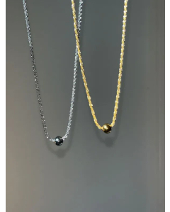 Minimalism Ball Pendent Stainless Steel Plating Necklace CA07830388