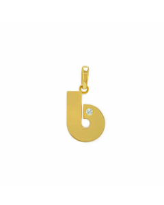 Minimalism Small Letter Inlay Zircon Pendant Stainless Steel Necklace CA07830443