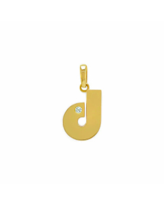 Minimalism Small Letter Inlay Zircon Pendant Stainless Steel Necklace CA07830443