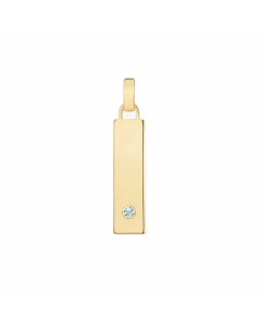 Minimalism Small Letter Inlay Zircon Pendant Stainless Steel Necklace CA07830443