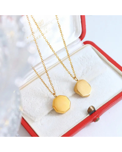 Minimalism Geometric Plating Pendant Titanium Steel Necklace CA07830501