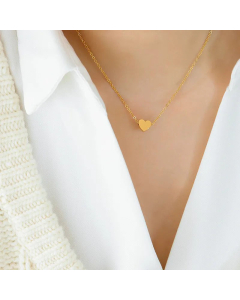 Sweet Heart Shape Pendent Titanium Steel Plating Necklace CA07830511