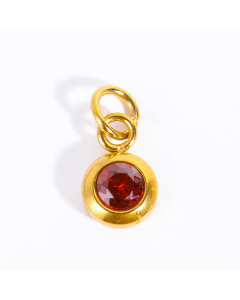 Tarot Tag Pendent Stainless Steel Inlay Birthday Zircon Plating Necklace CA07830514