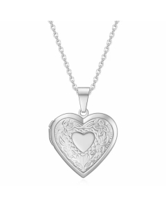 Vintage Heart Shape Pendant Titanium Steel Necklace CA07830524