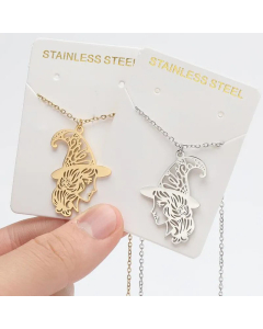 Fashion Cartoon Character Pendant Stainless Steel Titanium Steel Plating Necklace CA07830551