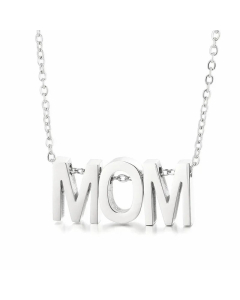 Fashion Letter MOM Pendant Titanium Steel Plating Necklace CA07830570