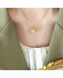 1 Piece Simple Style Geometric Titanium Steel Plating Pendant Necklace CA07830579