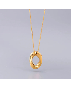Simple Style Solid Color Geomentric Pendent Titanium Steel Necklace CA07830581