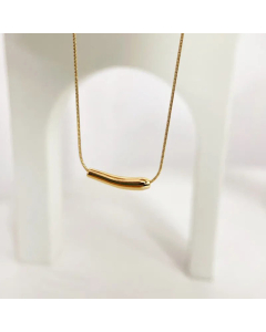 Minimalism Geometric Pendent Titanium Steel Plating Necklace CA07830617