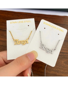 Fashion Angel Letter Pendent Stainless Steel Plating Necklace CA07830741