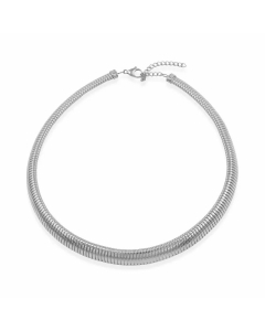 Hip-Hop Solid Color Snake Choker Stainless Steel Plating Necklace CA07830756