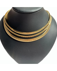 Casual Circle Choker Stainless Steel Plating Necklace CA07830758